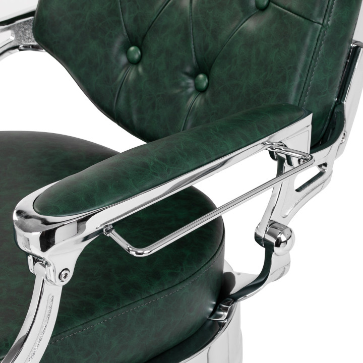 Fotel barberski Gabbiano President zielony