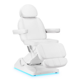 Fotel kosmetyczny elektryczny Sillon Luxury 3 silniki biały