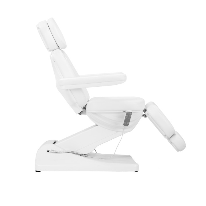 Fotel kosmetyczny elektryczny Sillon Luxury 3 silniki biały