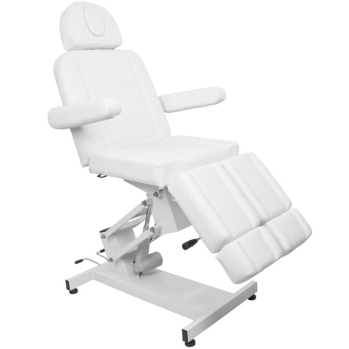 Fotel kosmetyczny do pedicure elektryczny Azzurro 706 1 silnik biały V1