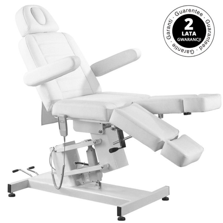 Fotel kosmetyczny do pedicure elektryczny Azzurro 706 1 silnik biały V1