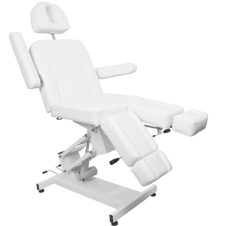 Fotel kosmetyczny do pedicure elektryczny Azzurro 706 1 silnik biały V1