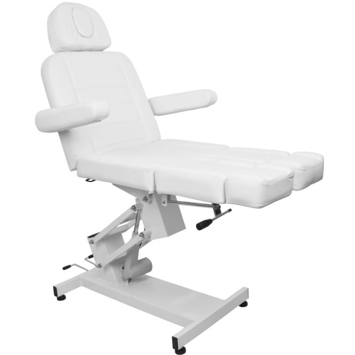 Fotel kosmetyczny do pedicure elektryczny Azzurro 706 1 silnik biały V1
