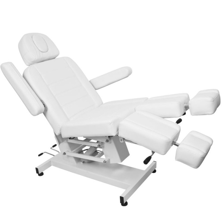 Fotel kosmetyczny do pedicure elektryczny Azzurro 706 1 silnik biały V1