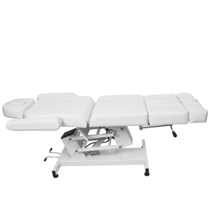 Fotel kosmetyczny do pedicure elektryczny Azzurro 706 1 silnik biały V1