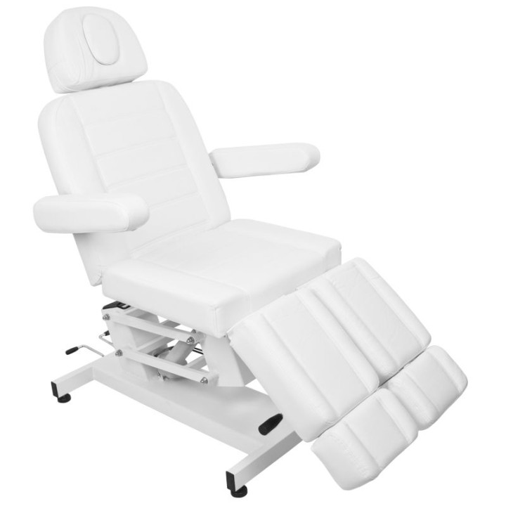 Fotel kosmetyczny do pedicure elektryczny Azzurro 706 1 silnik biały V1