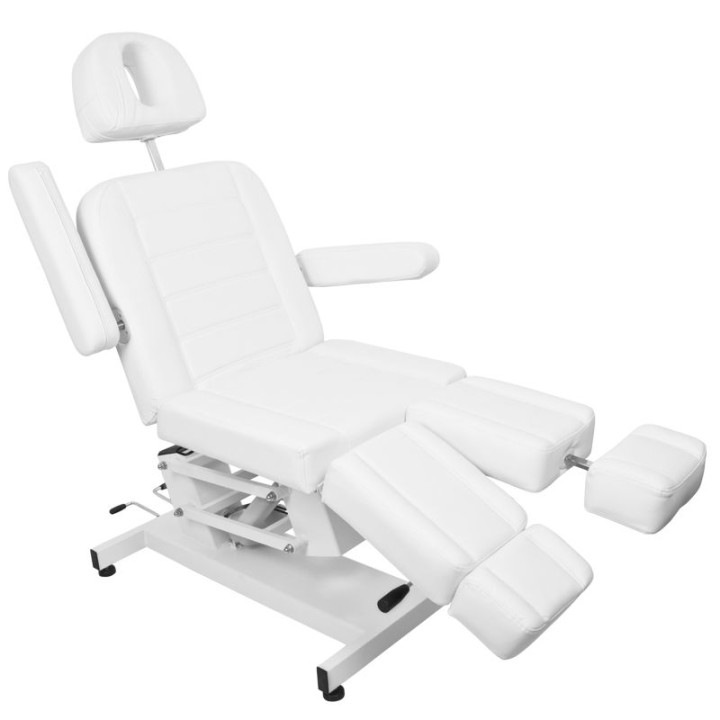 Fotel kosmetyczny do pedicure elektryczny Azzurro 706 1 silnik biały V1