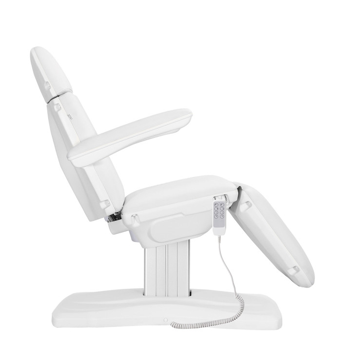 Fotel kosmetyczny elektryczny Sillon Eclipse 4 silniki biały
