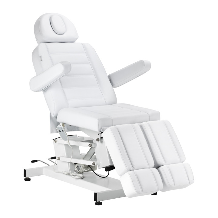 Fotel kosmetyczny do pedicure elektryczny Azzurro 706 1 silnik biały