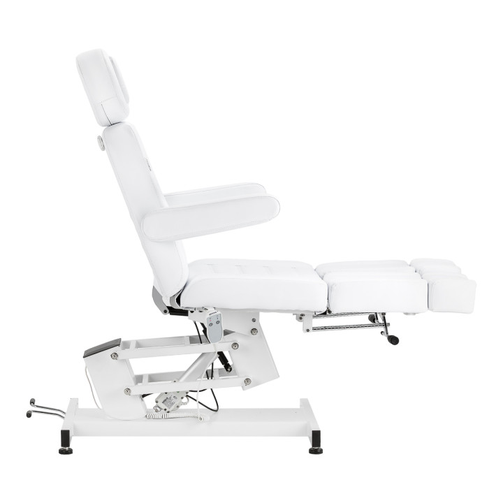 Fotel kosmetyczny do pedicure elektryczny Azzurro 706 1 silnik biały