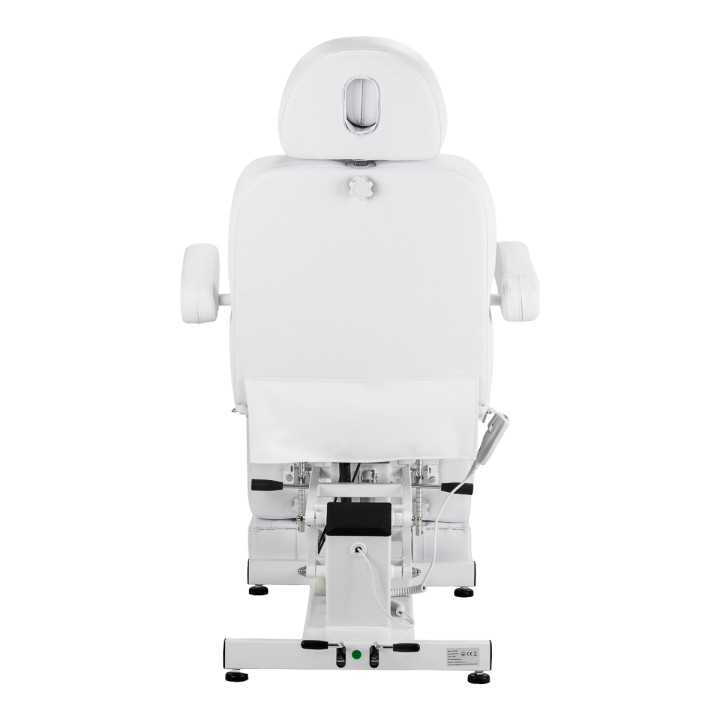 Fotel kosmetyczny do pedicure elektryczny Azzurro 706 1 silnik biały