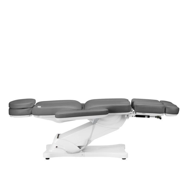 Fotel kosmetyczny do pedicure elektryczny Sillon Classic 3 silniki z kołyską szary
