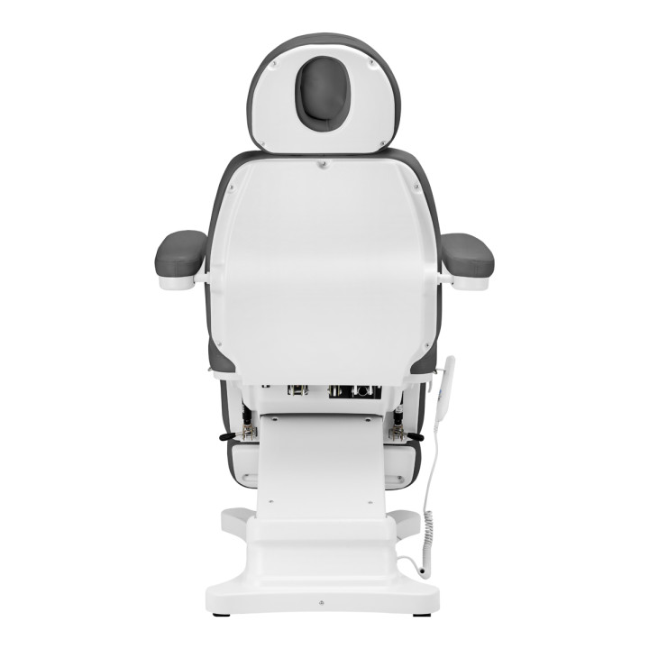 Fotel kosmetyczny do pedicure elektryczny Sillon Classic 3 silniki z kołyską szary
