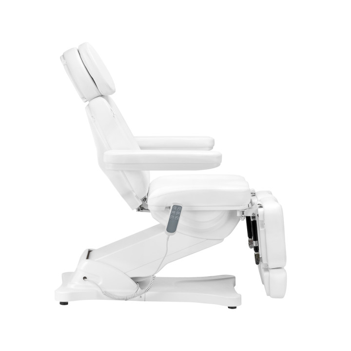 Fotel kosmetyczny do pedicure elektryczny Sillon Classic 3 silniki z kołyską biały