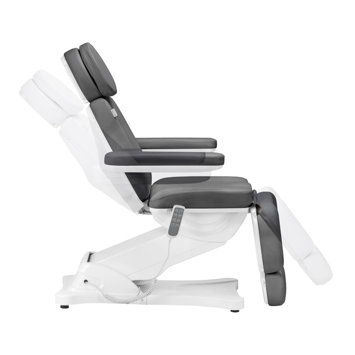Fotel kosmetyczny elektryczny do pedicure Sillon Classic 4 silniki z kołyską szary