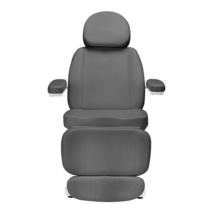 Fotel kosmetyczny elektryczny do pedicure Sillon Classic 4 silniki z kołyską szary
