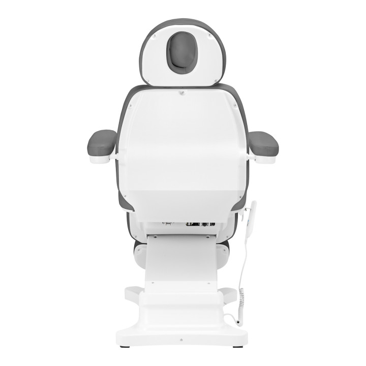 Fotel kosmetyczny elektryczny do pedicure Sillon Classic 4 silniki z kołyską szary