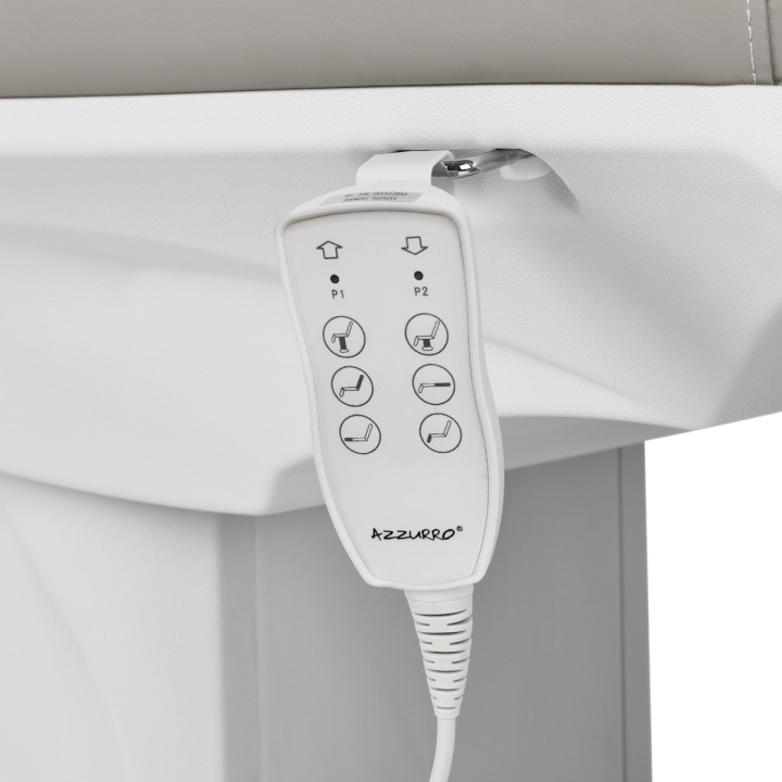 Fotel kosmetyczny elektryczny Azzurro 891 szary