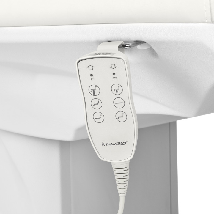 Fotel kosmetyczny elektryczny Azzurro 891 biały