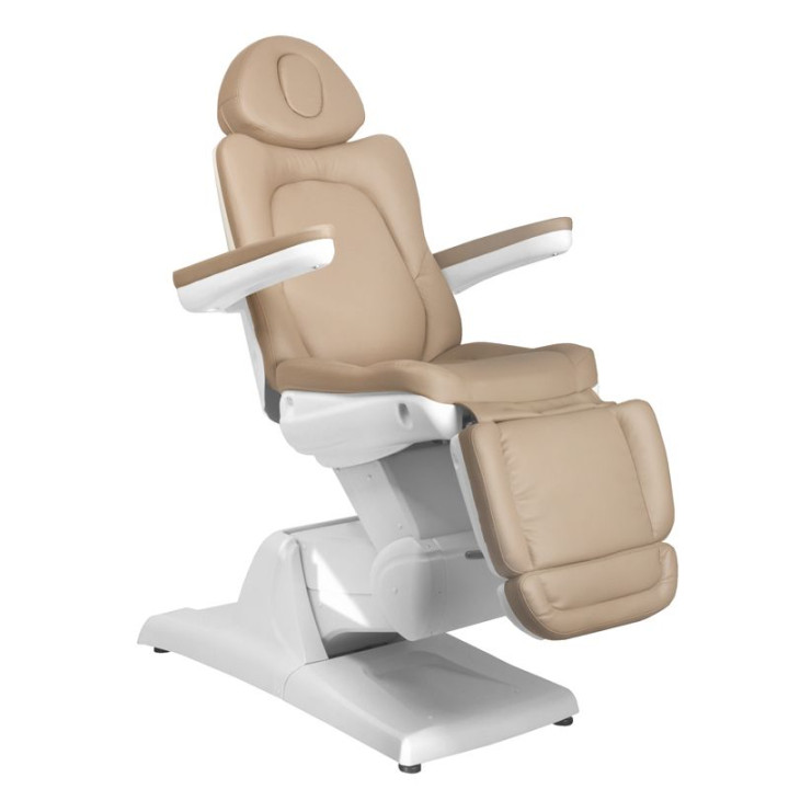 Fotel kosmetyczny elektryczny Azzurro 870 3 silniki Cappuccino
