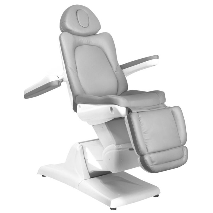 Fotel kosmetyczny elektryczny Azzurro 870 3 silniki szary