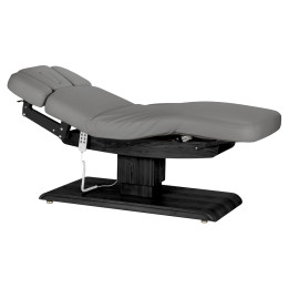 Leżanka SPA Sillon Relax szara z czarną podstawą
