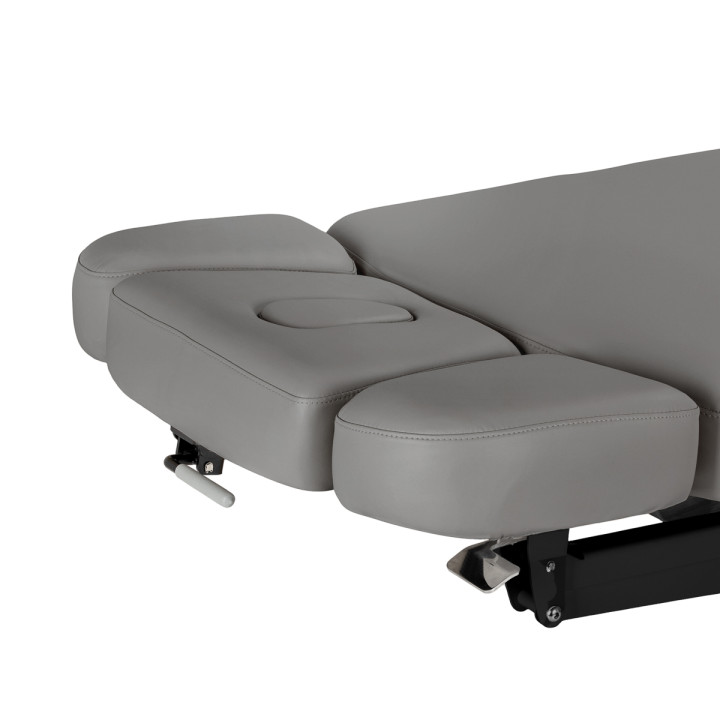 Leżanka SPA Sillon Relax szara z czarną podstawą