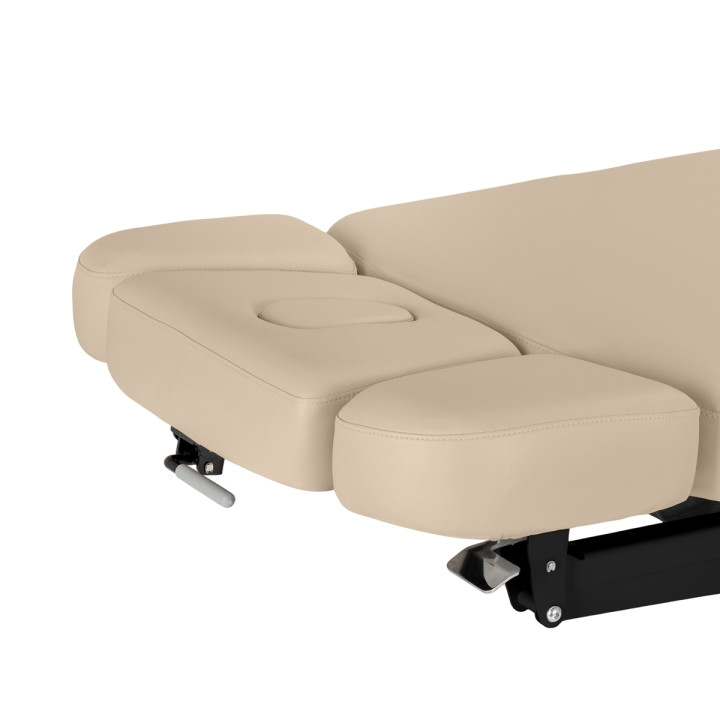 Leżanka SPA Sillon Relax beżowa z czarną podstawą