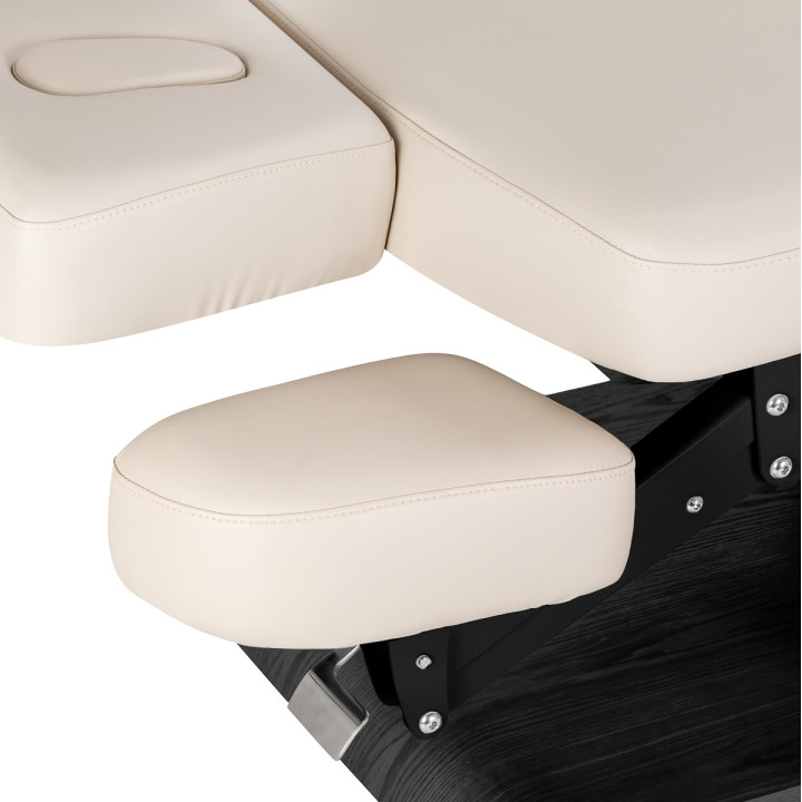 Leżanka SPA Sillon Relax kremowa z czarną podstawą