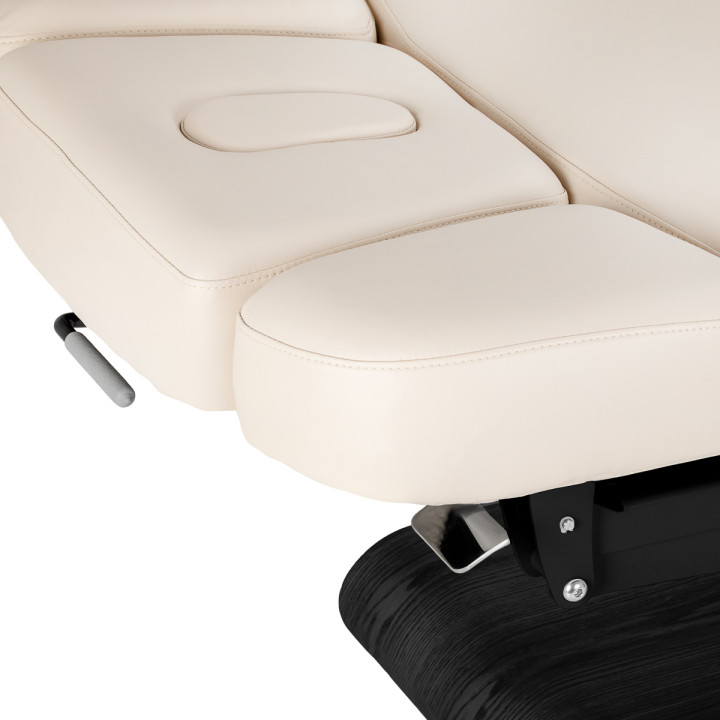 Leżanka SPA Sillon Relax kremowa z czarną podstawą