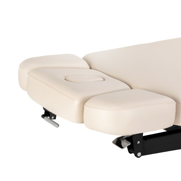 Leżanka SPA Sillon Relax kremowa z czarną podstawą