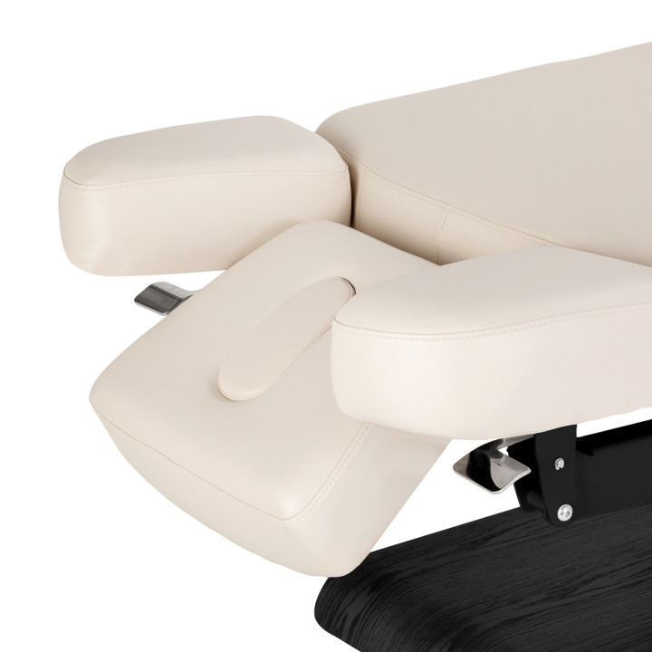 Leżanka SPA Sillon Relax kremowa z czarną podstawą