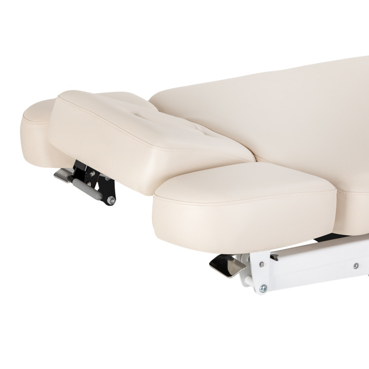 Leżanka SPA Sillon Relax kremowa z czarną podstawą