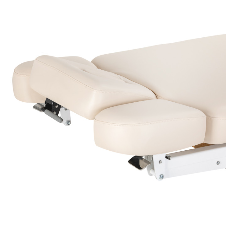Leżanka SPA Sillon Relax kremowa z jasnobrązową podstawą