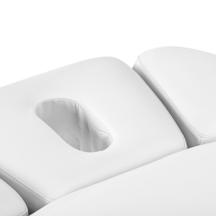 Leżanka SPA Sillon Relax biała z jasnobrązową podstawą