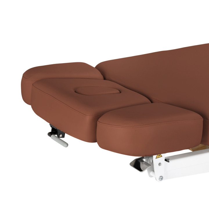 Leżanka SPA Sillon Relax brązowa z jasnobrązową podstawą