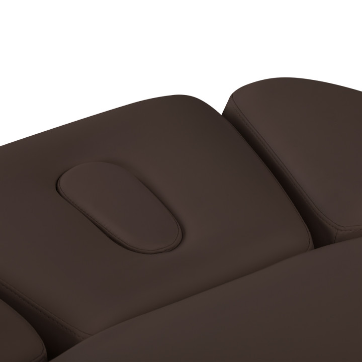 Leżanka SPA Sillon Relax brązowa ciemna z jasnobrązową podstawą