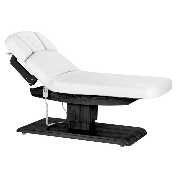 Leżanka SPA Sillon Relax biała z czarną podstawą