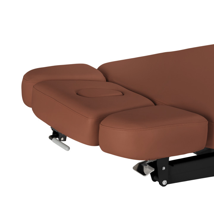 Leżanka SPA Sillon Relax brązowa z czarną podstawą