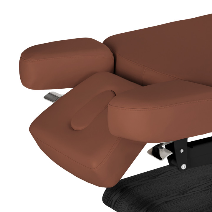 Leżanka SPA Sillon Relax brązowa z czarną podstawą