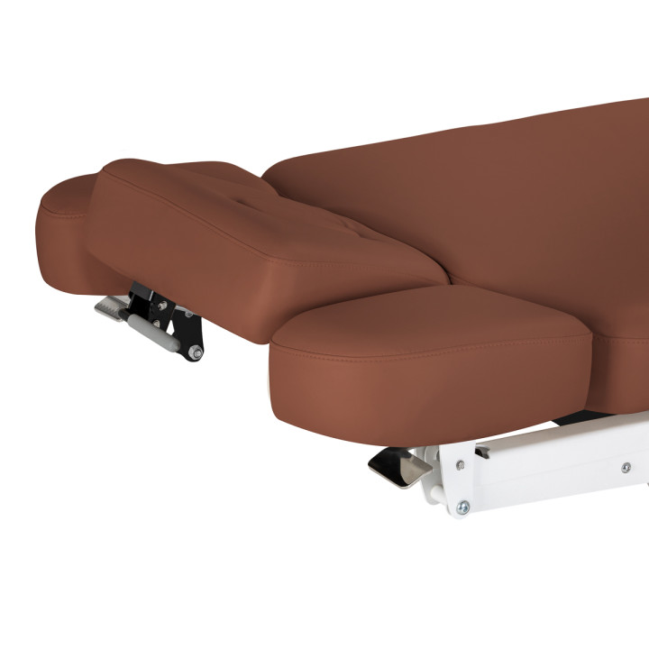 Leżanka SPA Sillon Relax brązowa z czarną podstawą