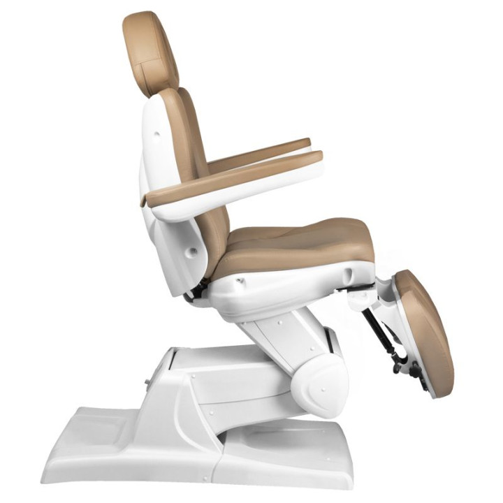 Fotel kosmetyczny do pedicure elektryczny Azzurro 870S 3 silniki Cappuccino