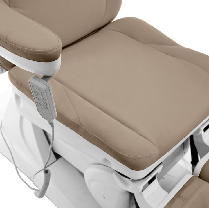 Fotel kosmetyczny do pedicure elektryczny Azzurro 870S 3 silniki Cappuccino