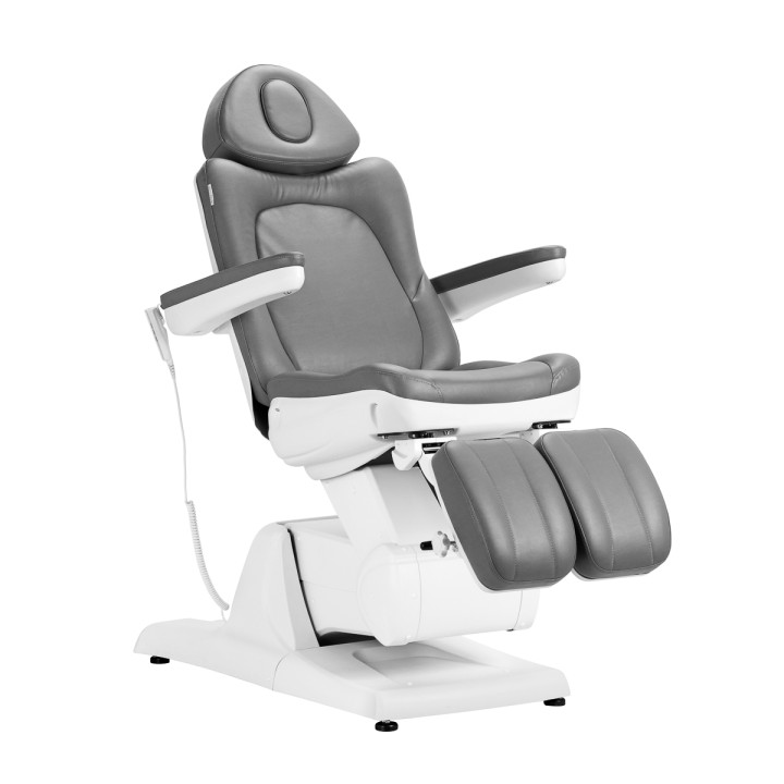 Fotel kosmetyczny do pedicure elektryczny Azzurro 870S 3 silniki szary