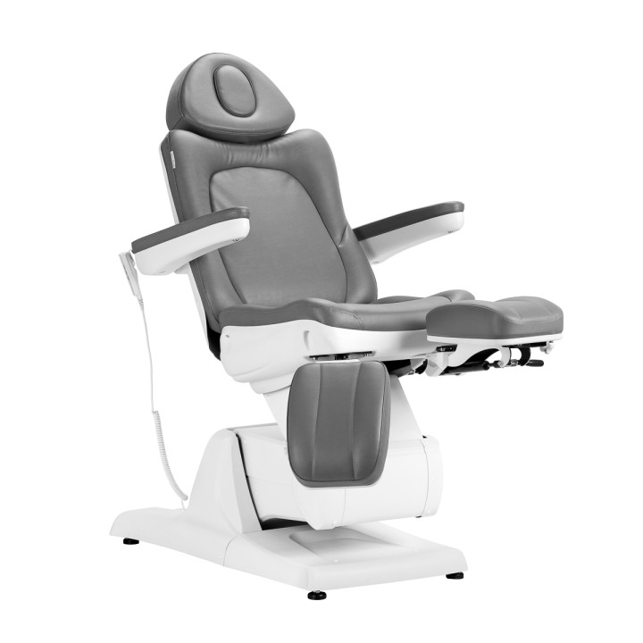 Fotel kosmetyczny do pedicure elektryczny Azzurro 870S 3 silniki szary