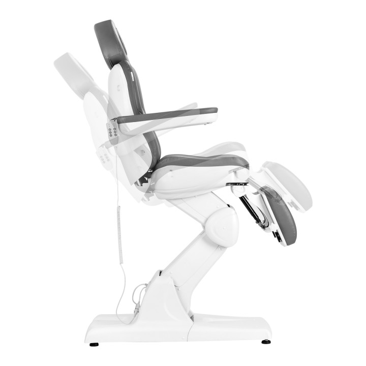 Fotel kosmetyczny do pedicure elektryczny Azzurro 870S 3 silniki szary