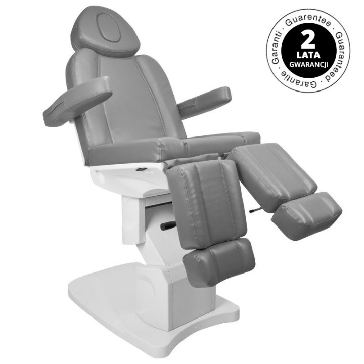 Fotel kosmetyczny do pedicure elektryczny Azzurro 708AS 3 silniki szary