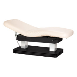 Leżanka SPA Sillon Comfort kremowa z czarną podstawą