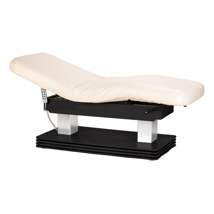 Leżanka SPA Sillon Comfort kremowa z czarną podstawą