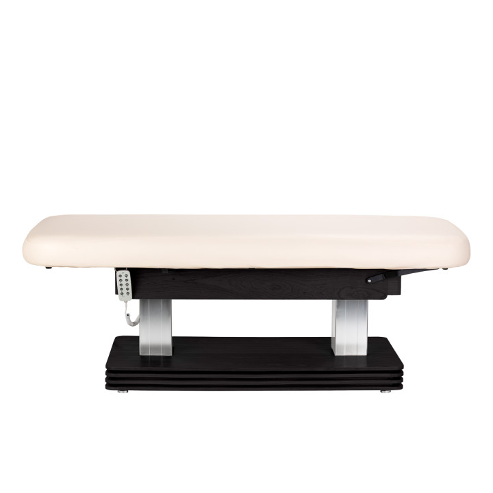 Leżanka SPA Sillon Comfort kremowa z czarną podstawą